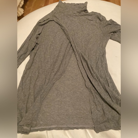 James Perse turtleneck Heather grey lightweight cotton knit size 2 - Picture 8 of 8